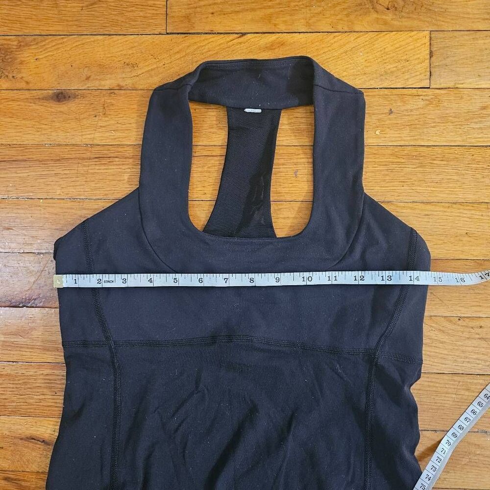 Lululemon Black Scoop Neck Tank Top Size 6 - Picture 3 of 6